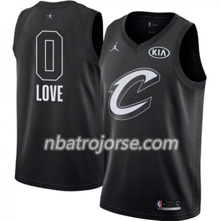 Män Cleveland Cavaliers Tröja Kevin Love 0 2018 All Star Jordan Brand Svart Swingman